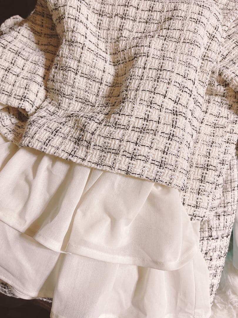 新品未使用✳︎BEARDSLEY✳︎ツイードコンビプルオーバー