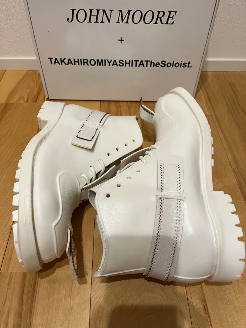 ミヤシタタカヒロソロイスト×ジョンミーア ラバーブーツ 長靴 UK9 28cm