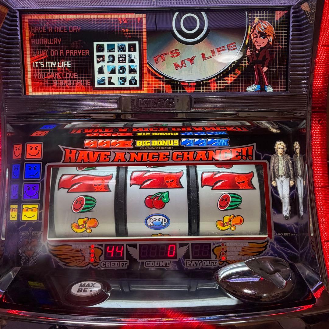 希少台/北電子 ボンジョビBON JOVI コイン不要機付 動作OK 群馬