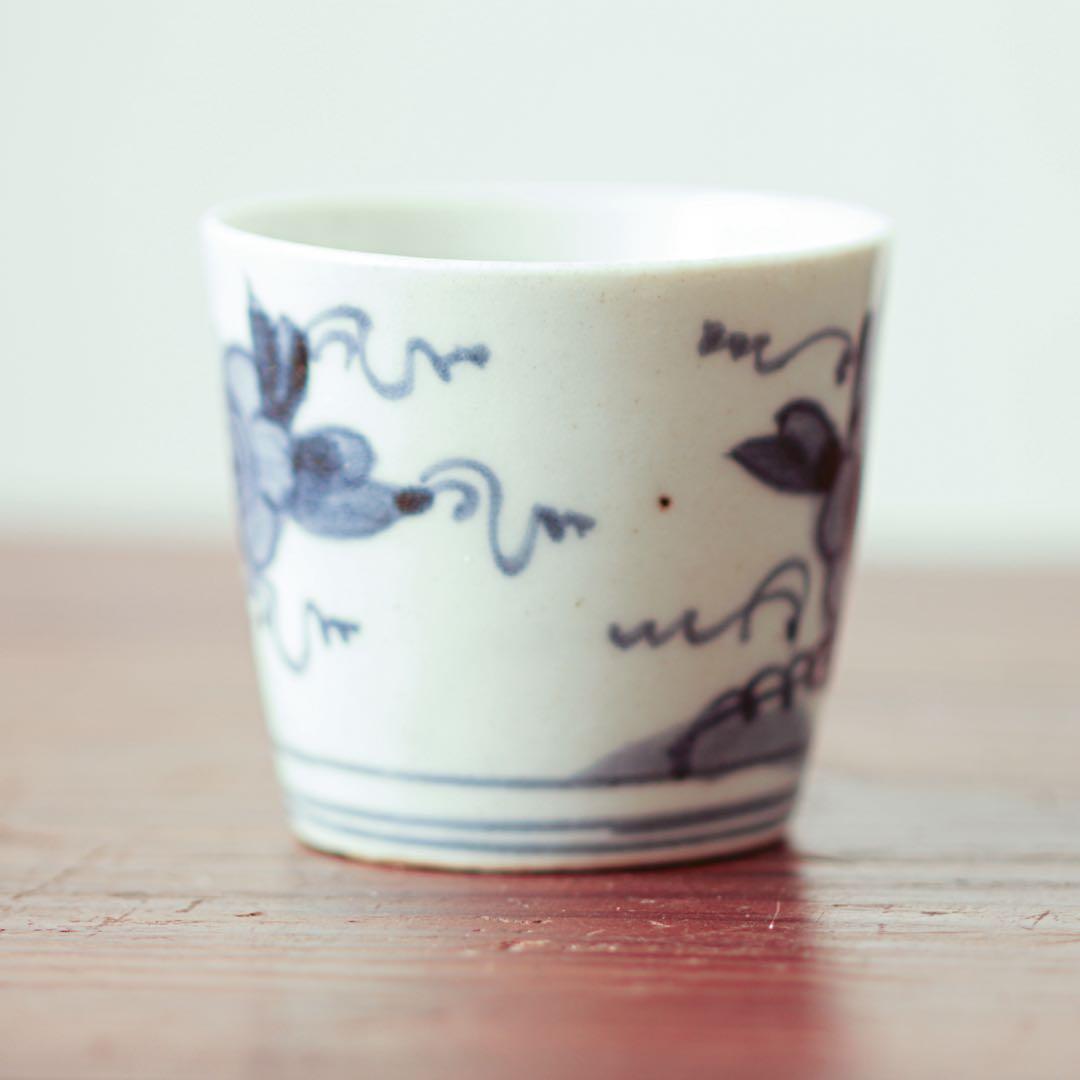伊万里 古伊万里 花 蕎麦猪口 江戸 中期 べた底 金継ぎ 材料 - メルカリ