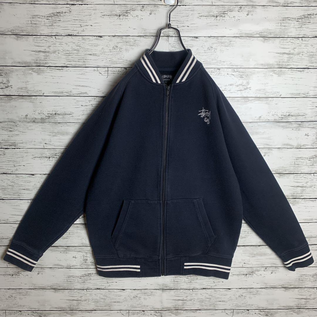 即完モデル‼︎】STUSSY☆刺繍 スウェット スタジャン C564