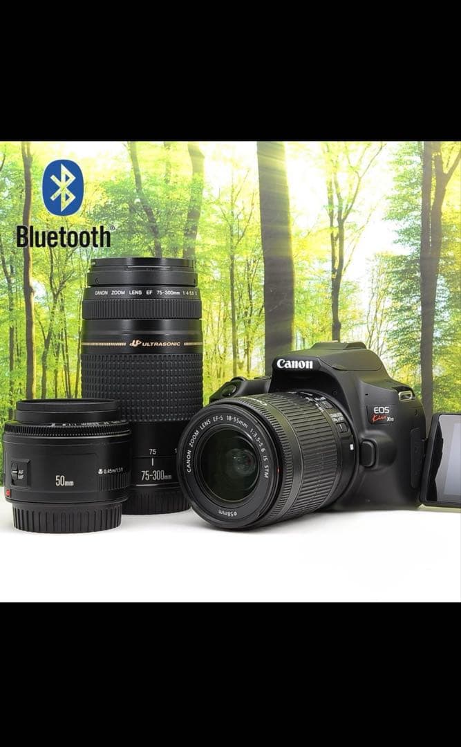 スマホ転送機能付☆Canon Kiss X10トリプル☆動画も写真も最高一眼