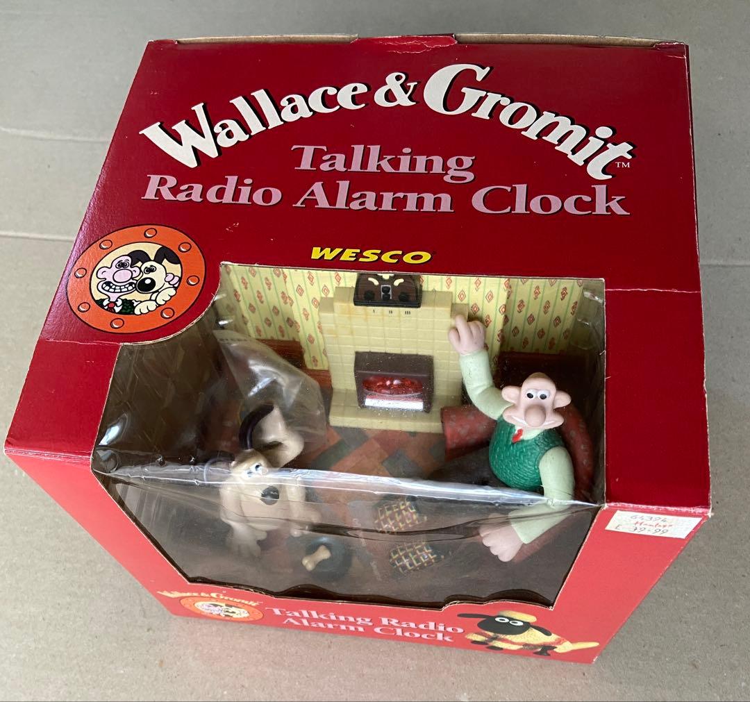 ウォレスとグルミット】ラジオ付トーキングアラームクロック【英国
