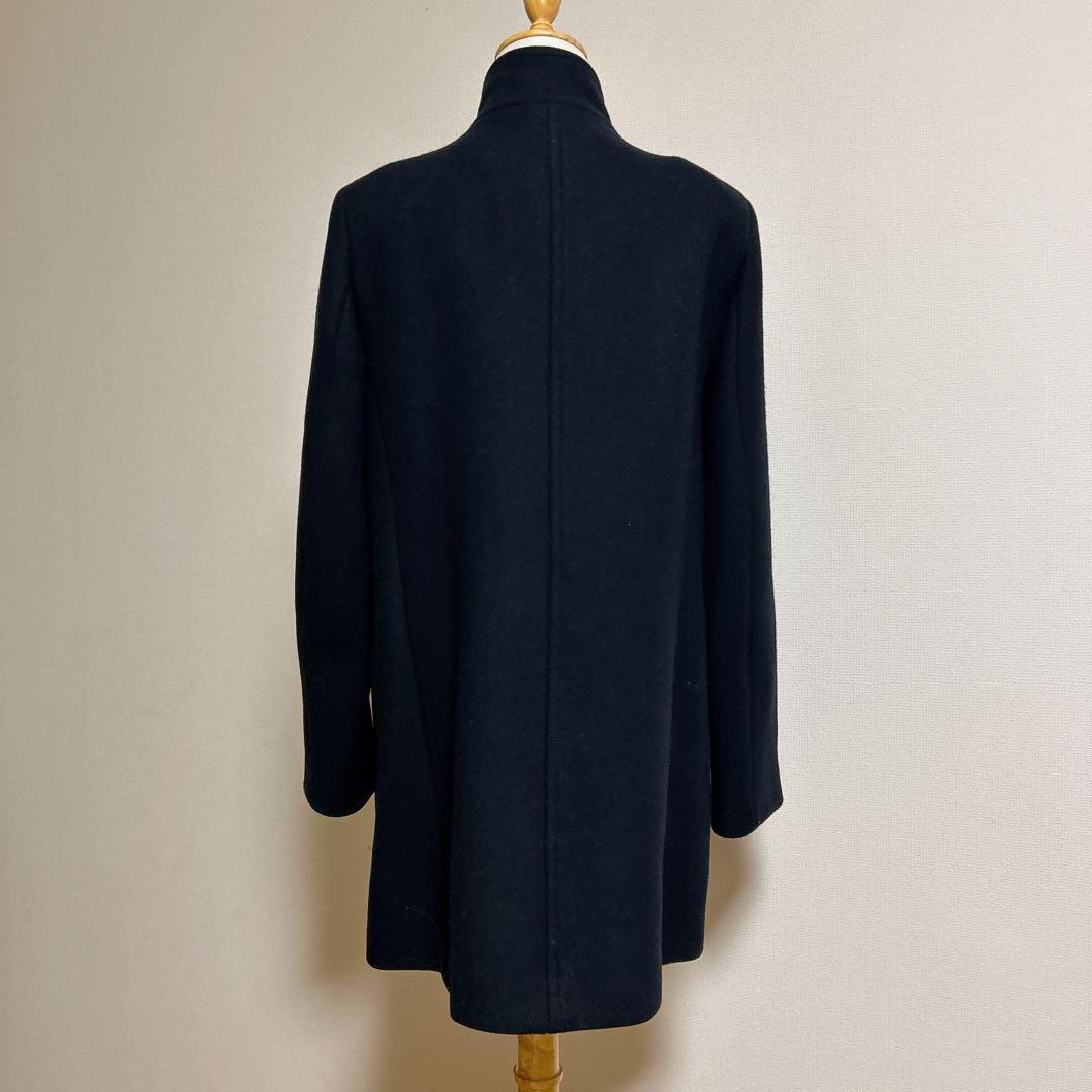 ZARA ザラ ウール混紡ダブルブレストコート 金ボタン 紺 L - メルカリ