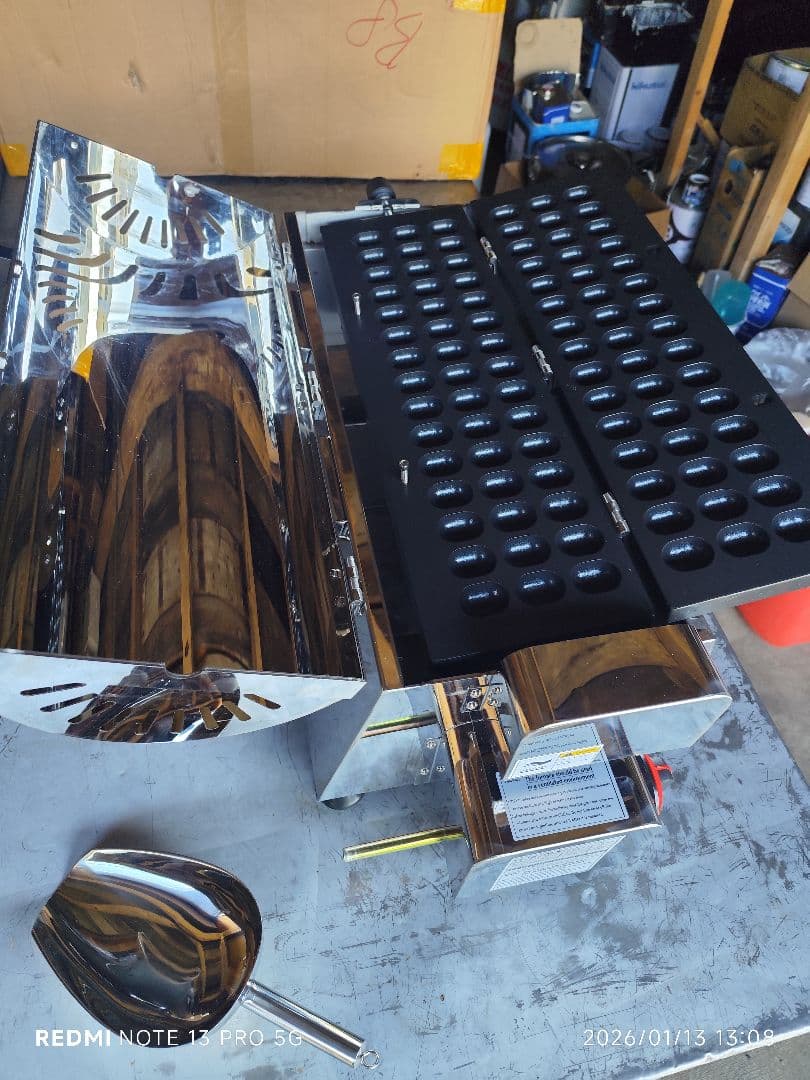 ベビーカステラ器 45穴 （LPガス）ステンレス製 フッ素コート - メルカリ