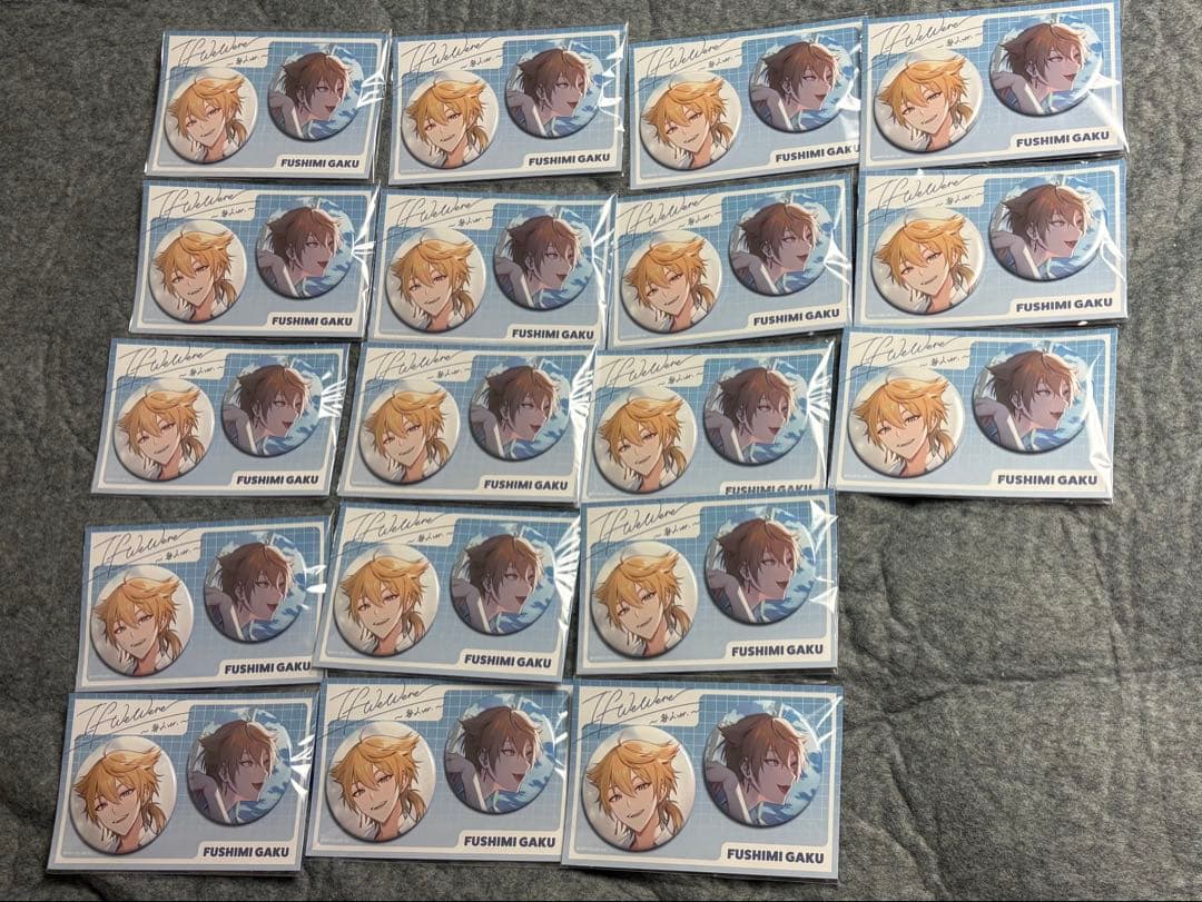 伏見ガク 缶バッジ 36個セット 伏見ガク誕生日グッズ＆ボイス2024｜にじさんじオフィシャルストア