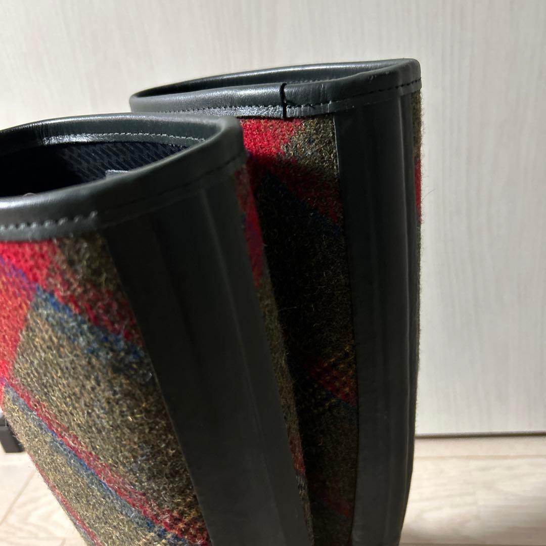 HUNTER ハンター レインブーツ 長靴 チェック柄 ブリティッシュウール
