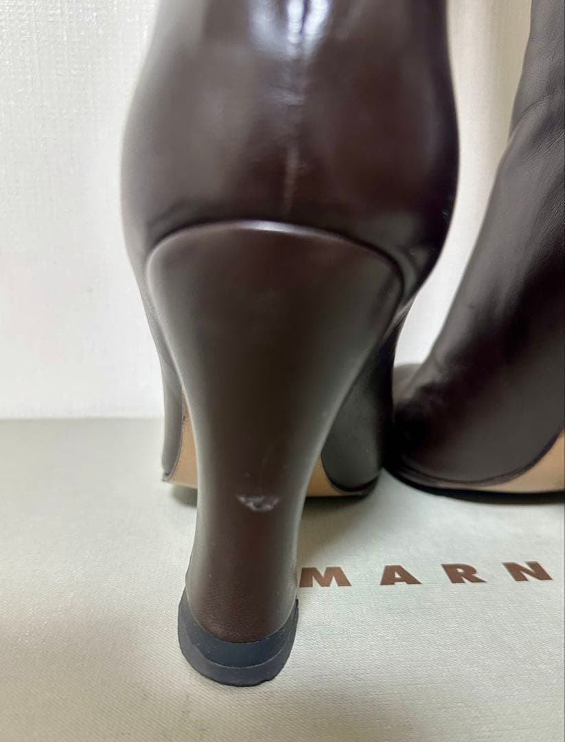 美品/MARNI】ジップアップロングブーツ 38（24.5〜25cm）