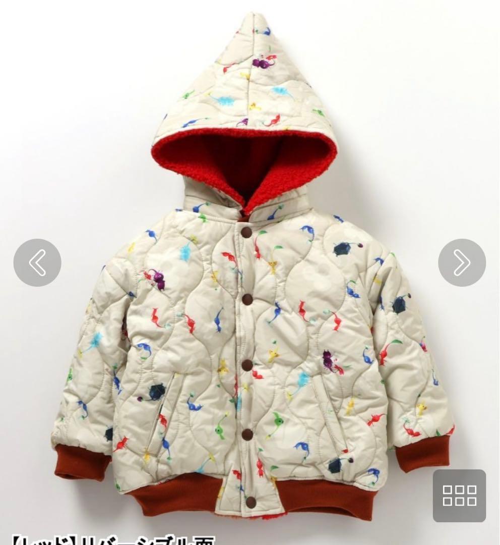 ピクミン】BREEZEリバーシブル ボアブルゾン レッド 赤 110 - メルカリ