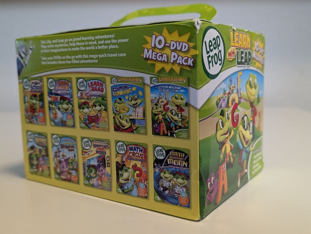 【9枚新品未開封　1枚開封済み】LeapFrog 10枚組 DVDセットパック LeapFrog】 リープフロッグ DVD 10枚セット メガパックセット/DVD-BOX