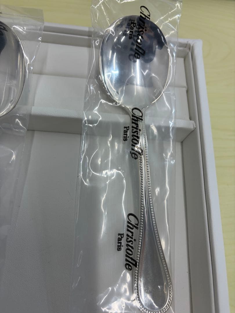 christofle クリストフル スープスプーン 6本セット 銀食器 未使用品