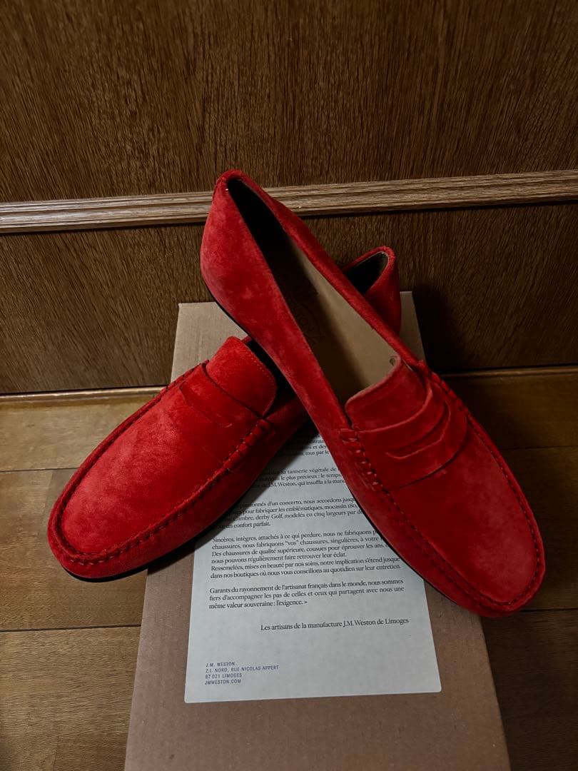 J.M.WESTON ドライビングシューズ WARNING CAR SHOE