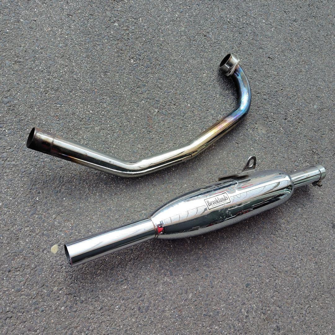 SR400 SR500 ブルックランズ bsa マフラー 絶版 レア フルエキ - メルカリ
