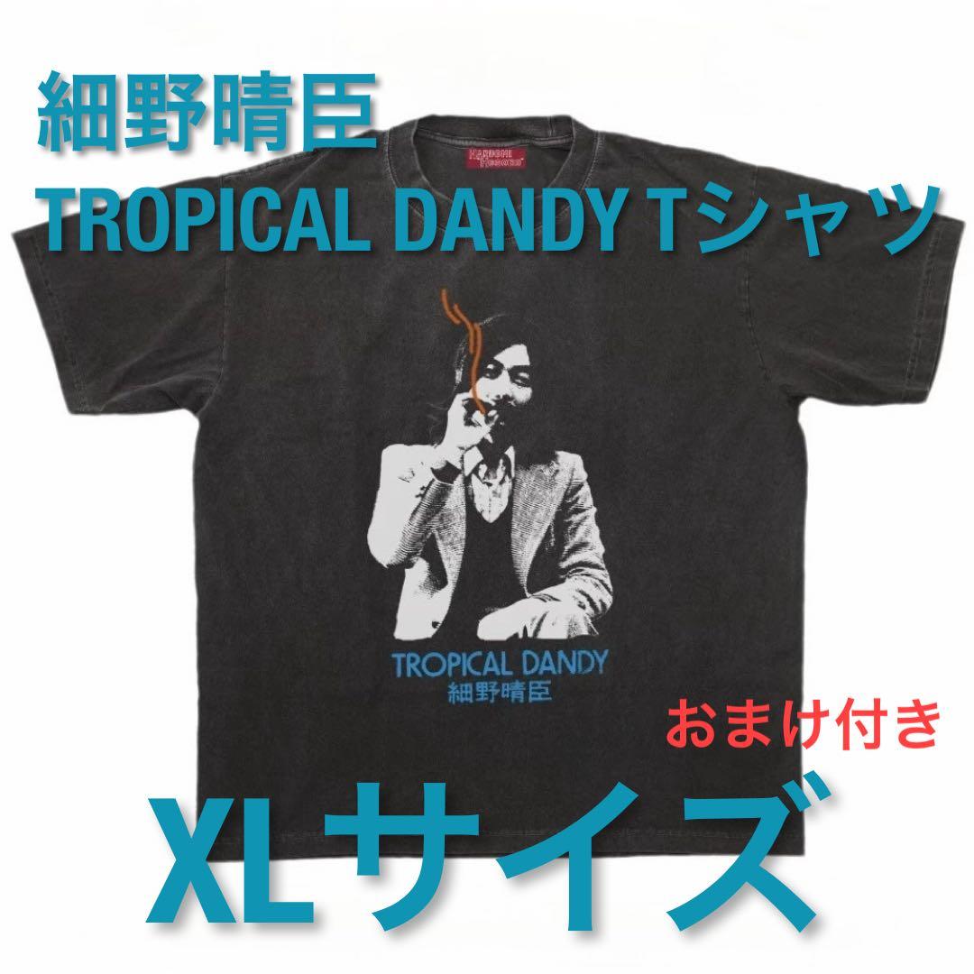 細野晴臣 トロピカル・ダンディー 公式Tシャツ XLサイズ・スミ色