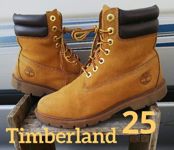 Timberlandティンバーランドウィートヌバックレザーブーツ7W - メルカリ