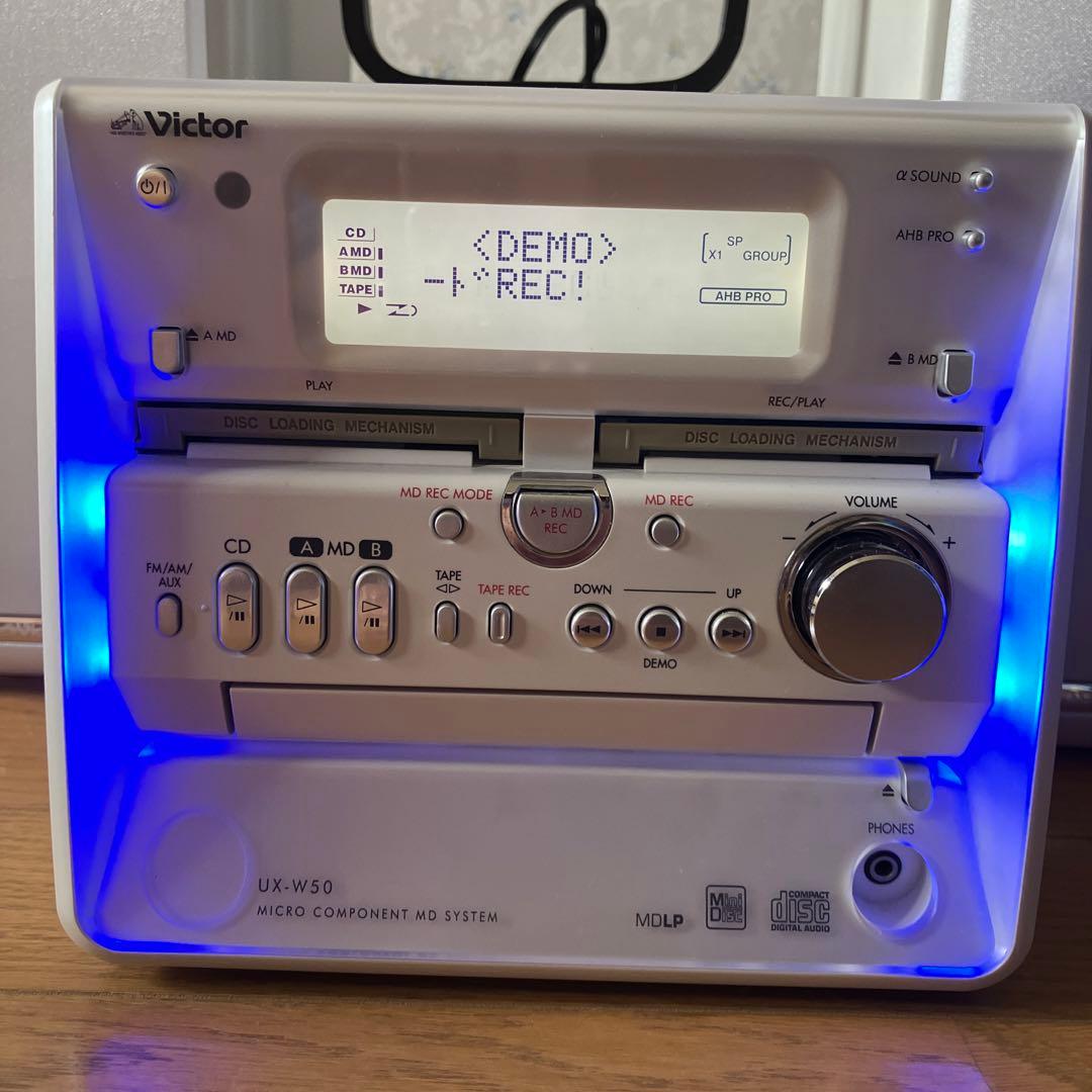 《美品》Victor マイクロコンポーネントMDシステム　UX-W50