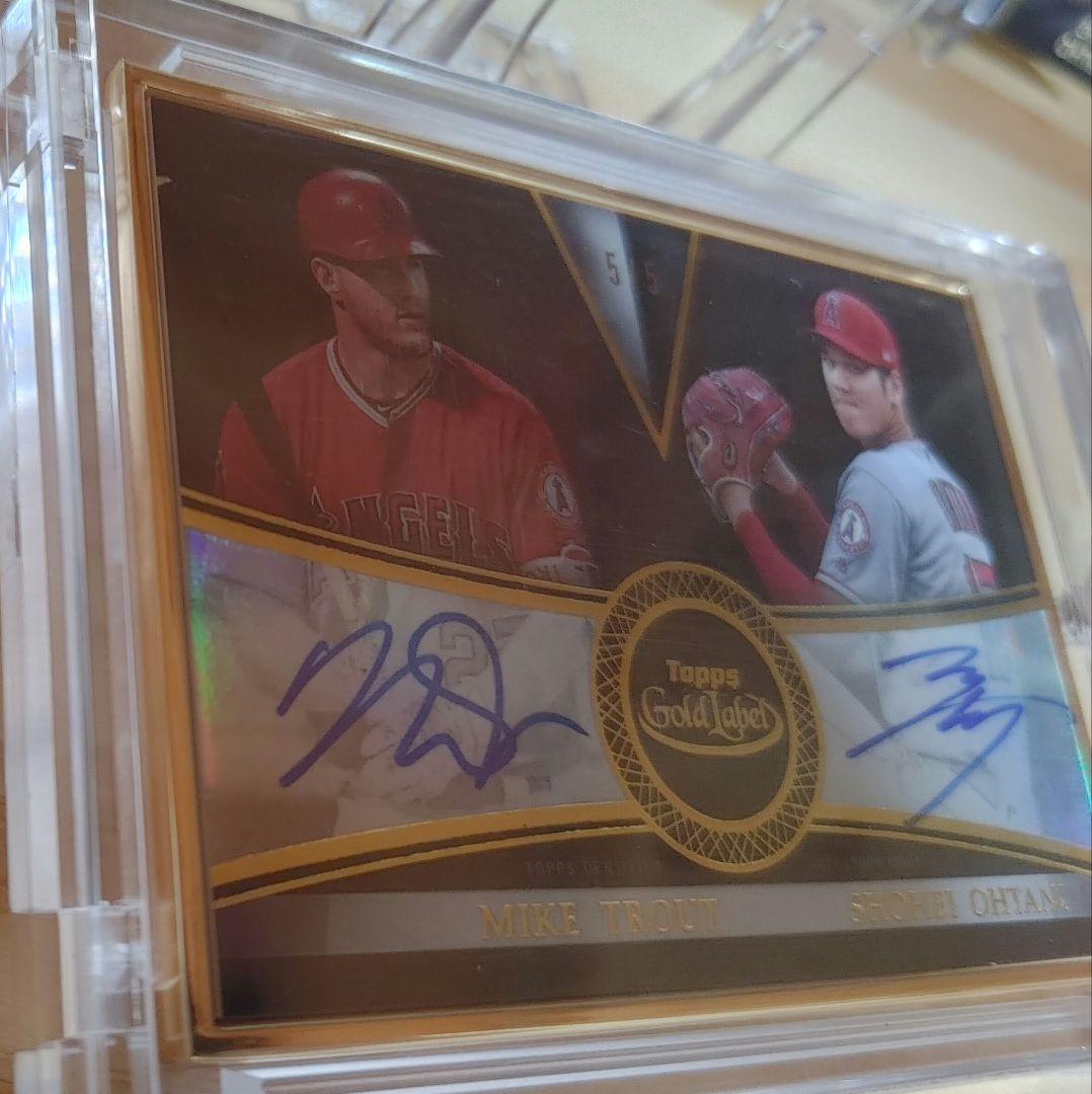 世界5枚限定 大谷翔平 × トラウト 直筆サインカード topps - メルカリ