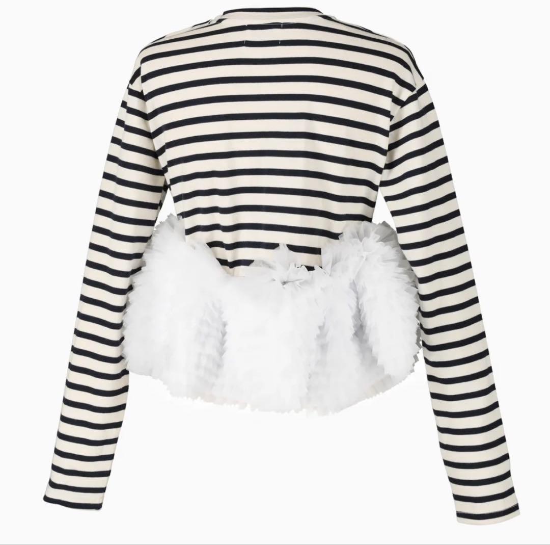 Bibiy FRANCINE TULLE TOP ボーダーチュールトップス - メルカリ