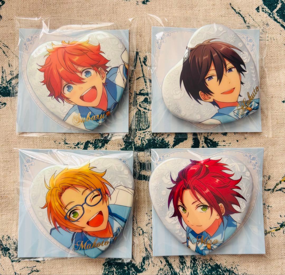 あんスタ 中国 誓約 ハート缶バッジ Trickstar 北斗 スバル 真 真緒