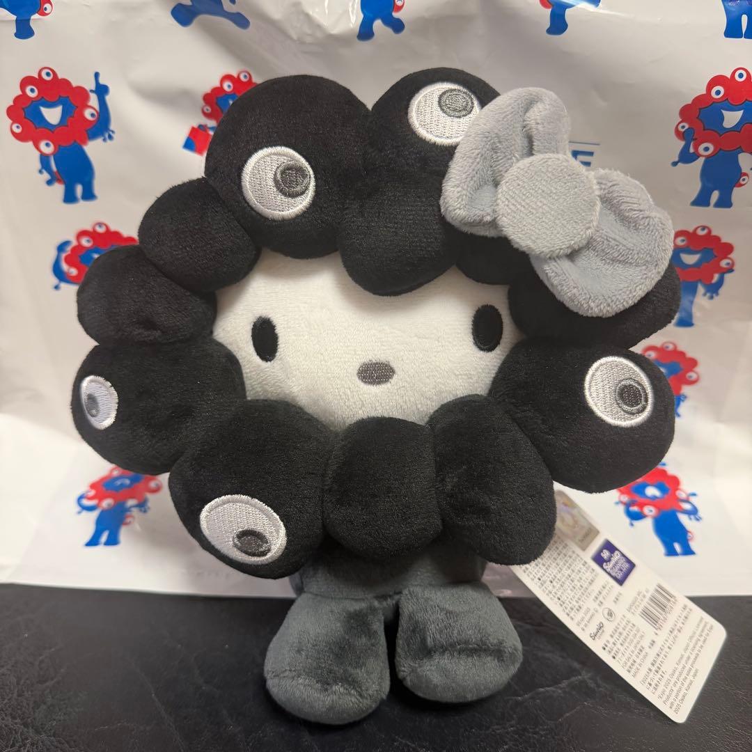 ミャクミャク サンリオ なりきりぬいぐるみM ブラック キティ 黒