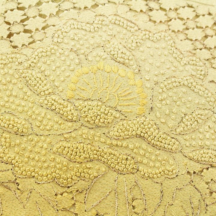 裄66cm エクリュの【三大刺繍】 ～相良・蘇州・スワトウ～ 新品の