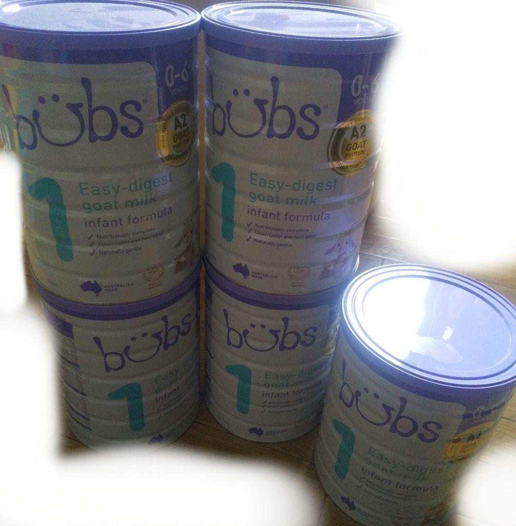bubs 1ヤギミルク粉ミルク Bubs (バブズ) ヤギミルク・ゴートミルク ステップ1 (0～6カ月) 大缶