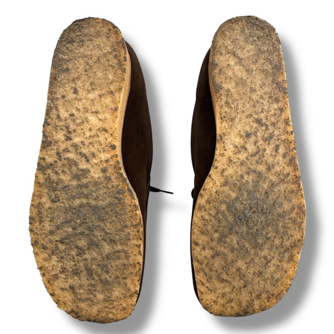 クラークス ワラビー レザーブーツ スウェードシューズ 極美品 【UK7