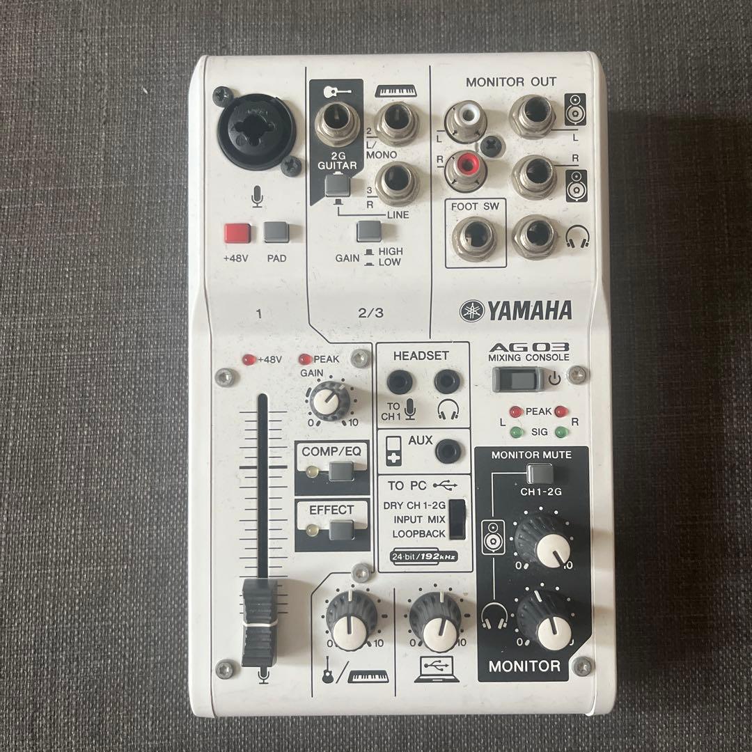 YAMAHA AG03 ミキシング・コンソール YAMAHA（ヤマハ） AG03 MK2 Black（ブラック） 配信用ミキサー