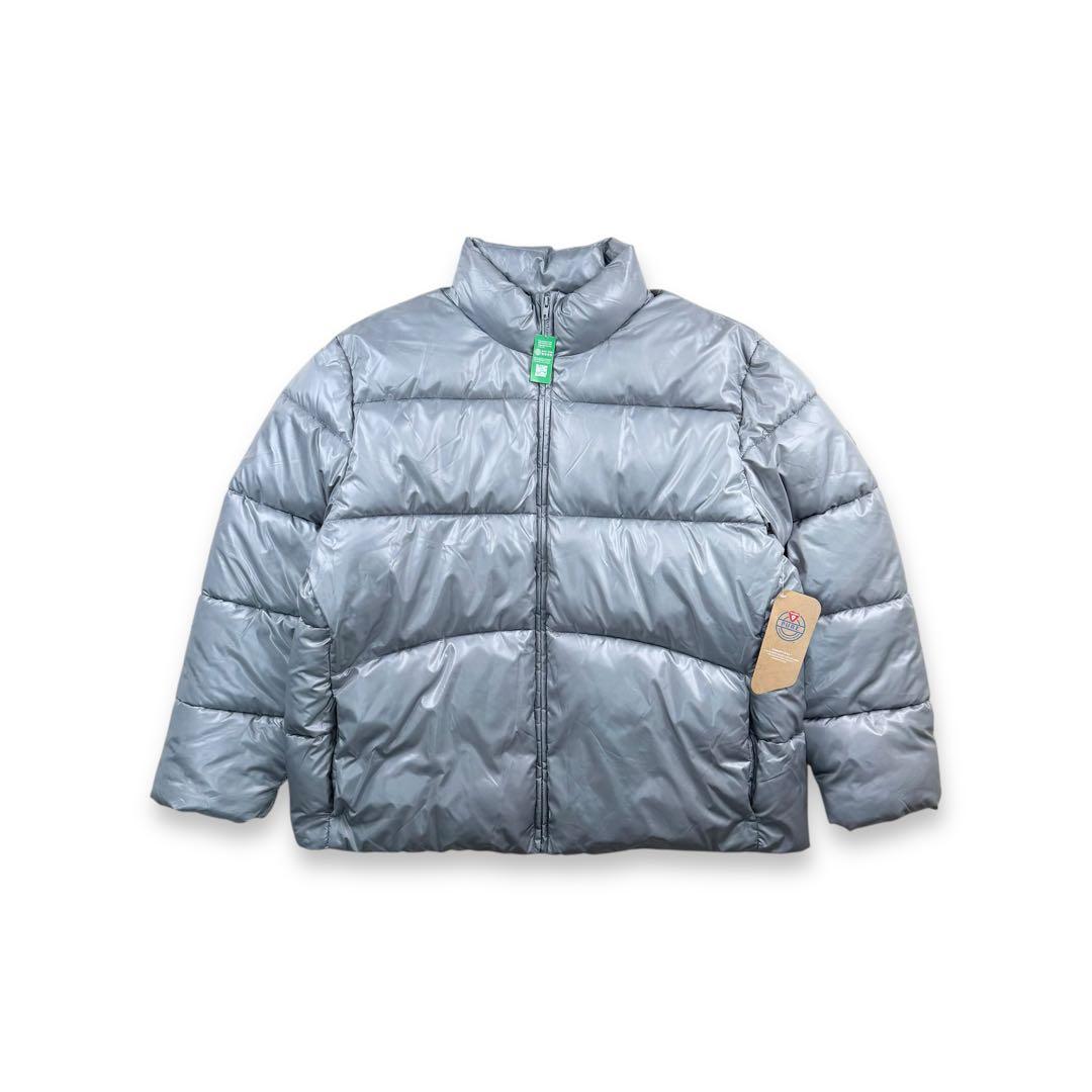 GAP ギャップ パファージャケット プリマロフト 中綿 ダウン シルバー