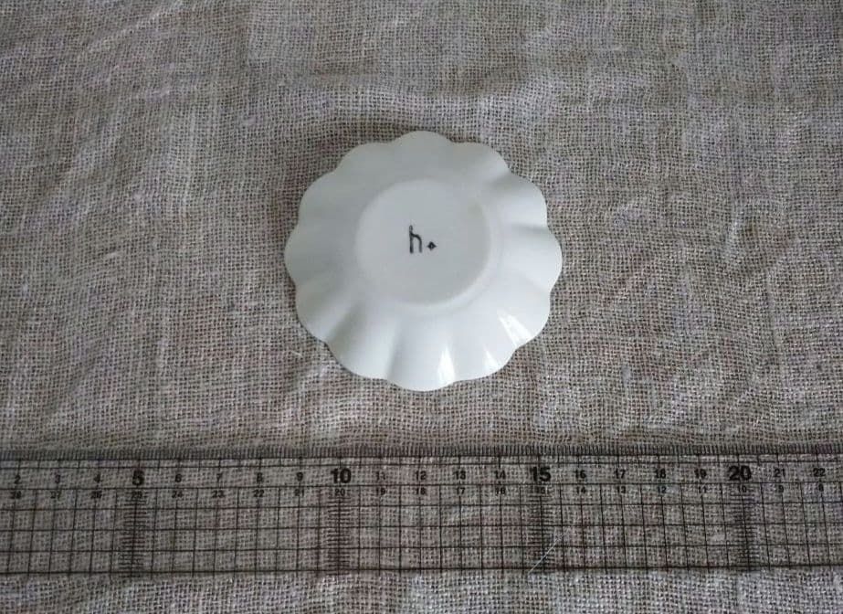 ◇白い器/作家もの◇ 岡田直人さん 00年代 23.5cm　浅鉢 + 豆皿おまけ