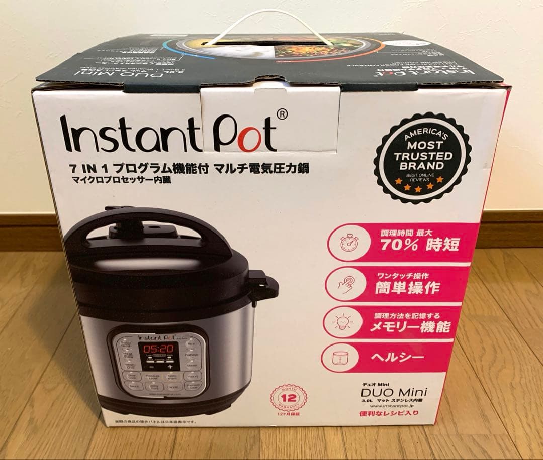 Instant Pot Duo Mini 3.0L マルチ電気圧力鍋