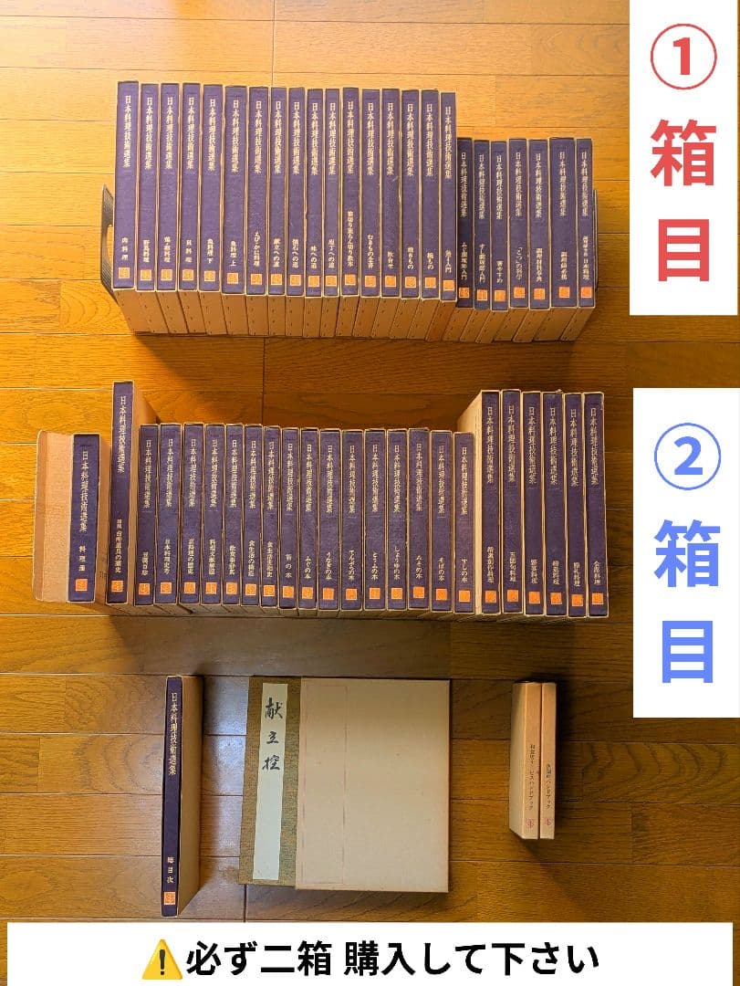 〘最終出品〙【全巻セット】日本料理技術選集 ②箱目 〘昭和の希少本〙