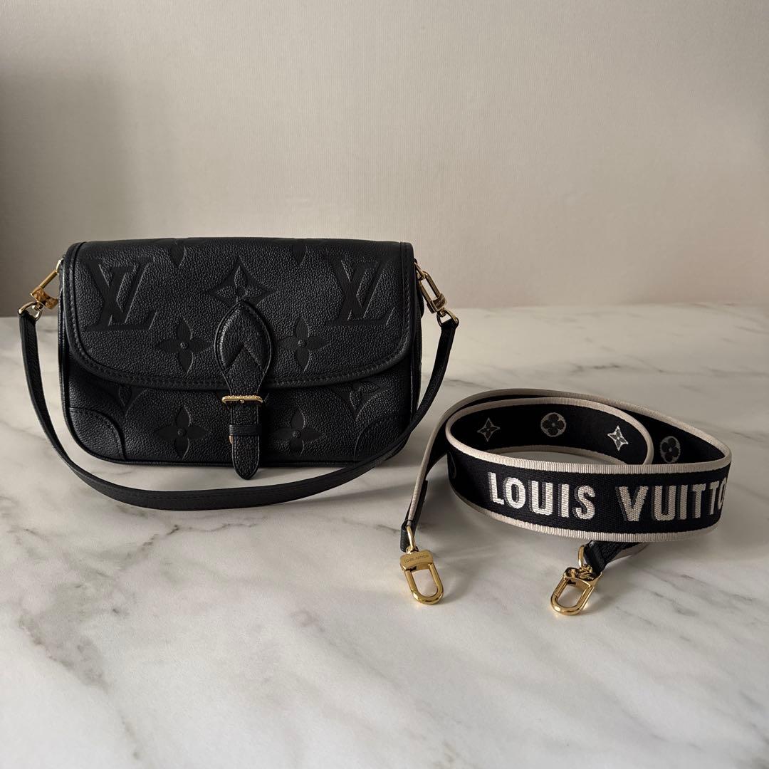 ルイヴィトン　ディアヌ　ブラック ショルダーバッグ ルイヴィトン ショルダーバッグ レディース モノグラム アンプラント