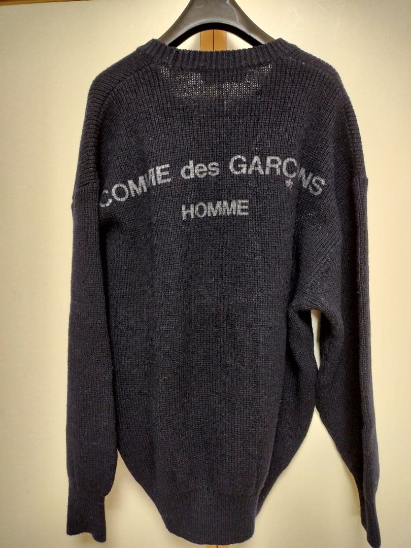80s COMME des GARCONS HOMME 背面ロゴ ニット - メルカリ