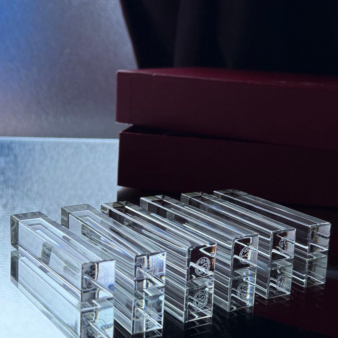 極美品♪オールドバカラ Baccaratカトラリーレスト箸置き6本