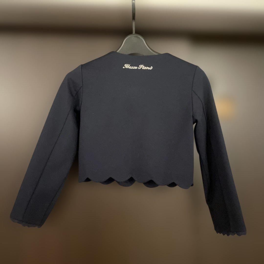 mezzopiano 花モチーフ ノーカラージャケット 120 - メルカリ