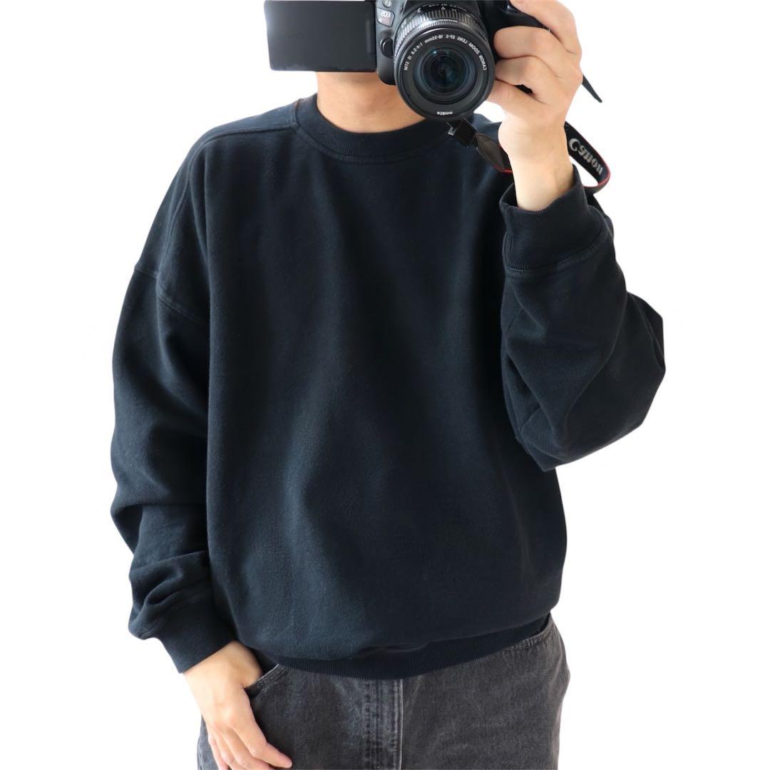 90s USA製 ブラック 無地 黒 OLD GAP スウェット - メルカリ