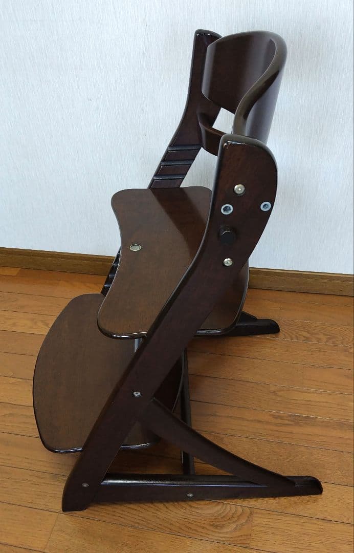 大和屋 すくすくチェア イーエヌ ベビーチェア ダークブラウン - メルカリ