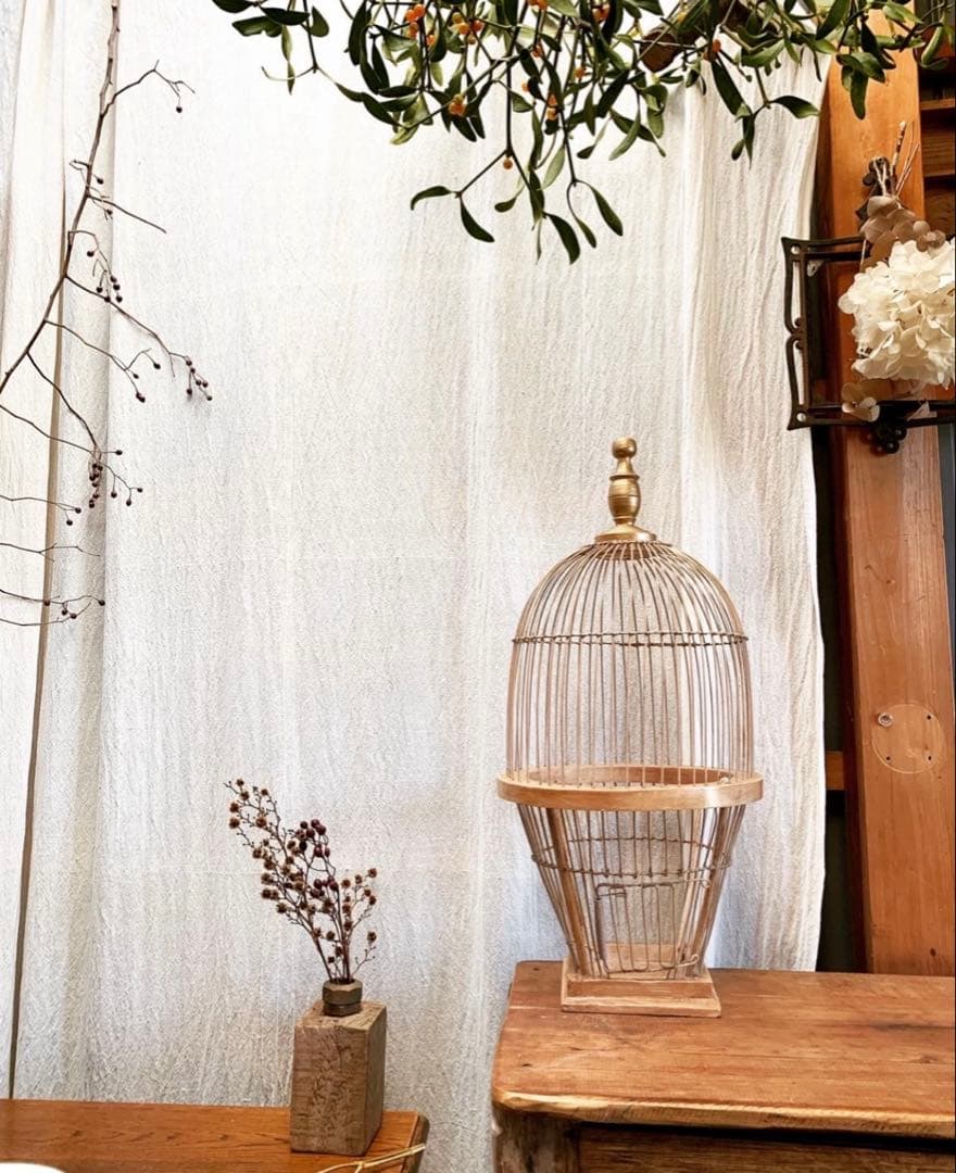 フランス 美しい装飾 ヴィンテージ バードゲージ 鳥かご インテリア 楽天市場】バードケージ ディスプレイ ヴィンティー バードゲージ