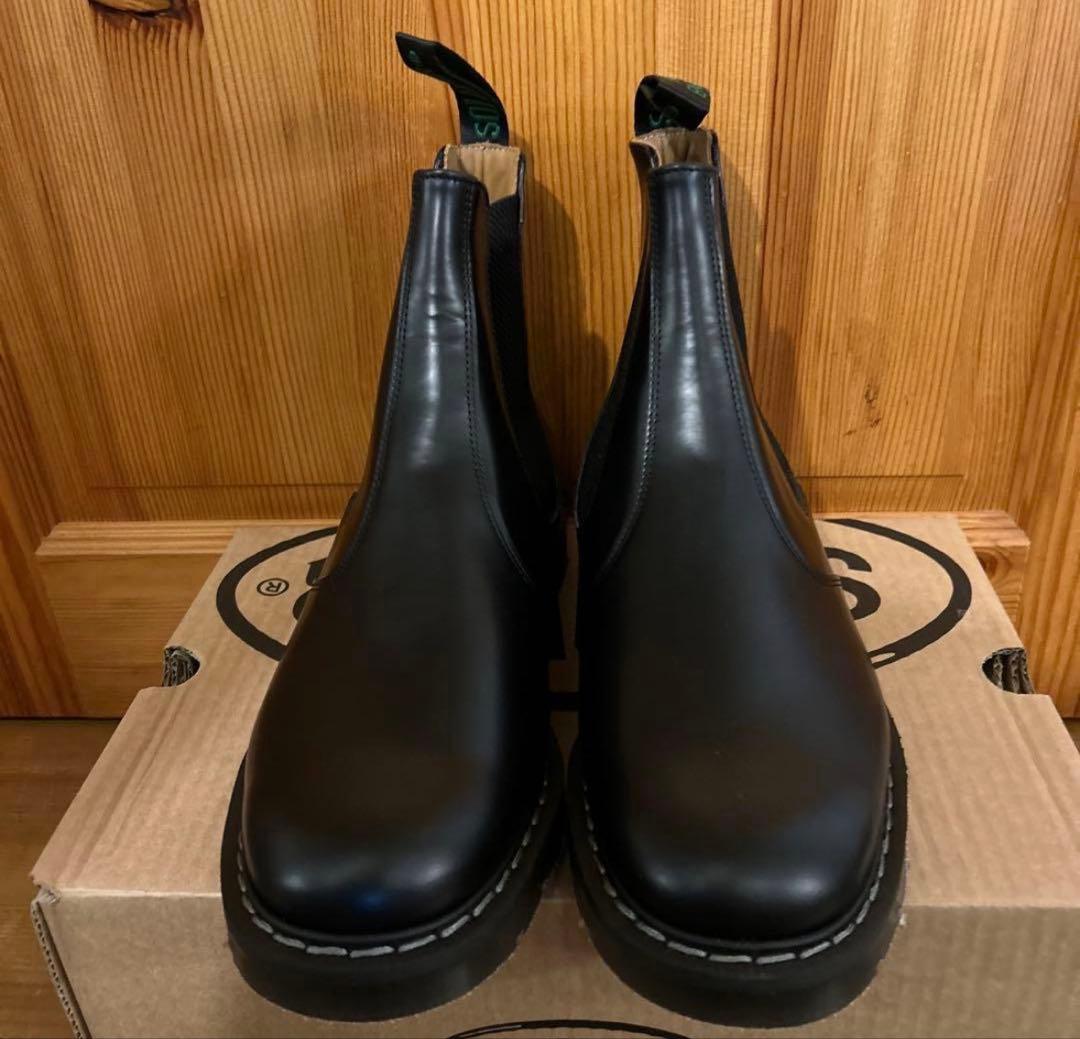 SOLIVAIR ソロヴェアー　サイドゴアブーツ ブラック SOLOVAIR（ソロヴェアー） サイドゴアブーツ Dealer Boot ディーラー