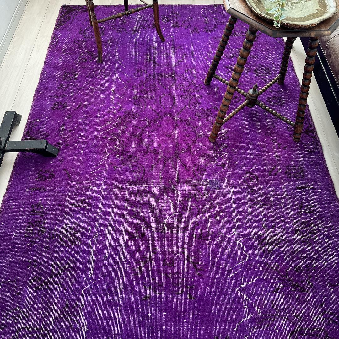 トルコ ヴィンテージラグA103大判 レア パープル マゼンタ オーバーダイ 2026年最新】オーバーダイラグの人気アイテム - メルカリ