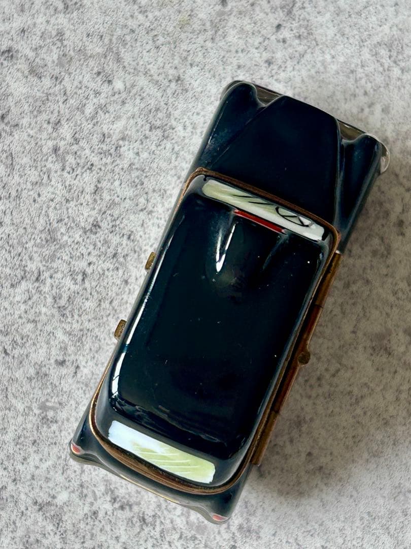 リモージュボックス フランス製 GR ロンドンタクシー 黒い 小物入れ、置物