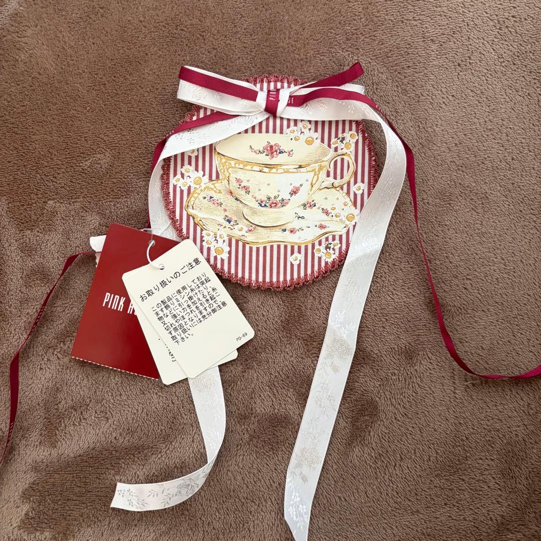 PINK HOUSE ティーカップコサージュ PINK HOUSE LIFE STYLE】アーカイブプリントカップ＆ソーサー｜ピンク