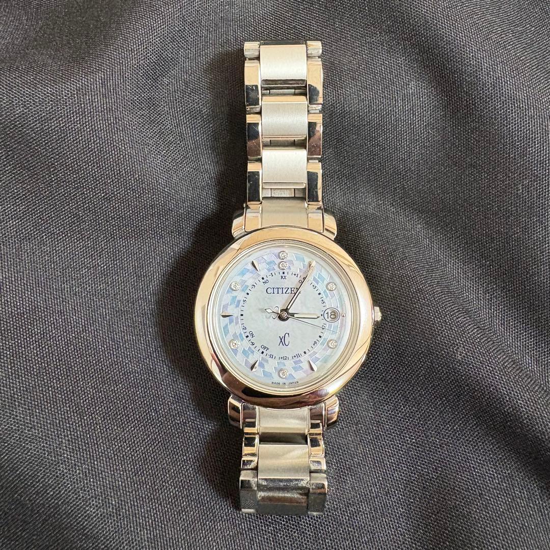 動作良好 CITIZEN シチズン XC シルバー レディース腕時計 5341 XC クロスシー シチズン 腕時計 CITIZEN 時計 xC レディース シルバー