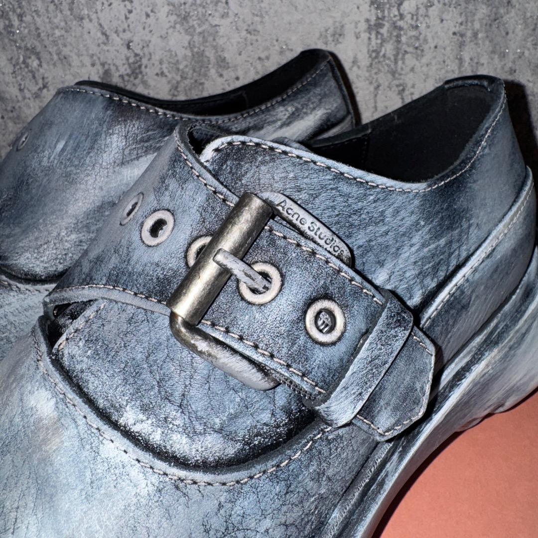 新品 がーくん着用 17万円 Acne Studios ダービーレザーシューズ