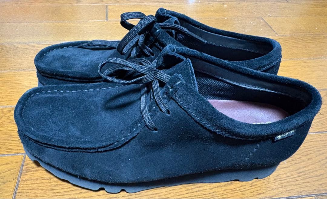 【美品】クラークス ワラビー ゴアテックス ブラック 24.5cm