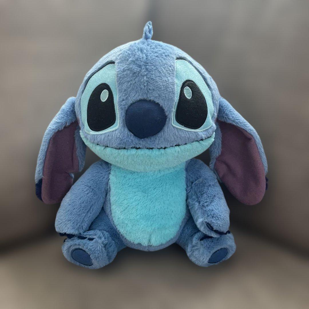 スティッチ ぬいぐるみ BIG おすわり もふもふ 垂れ耳 - メルカリ