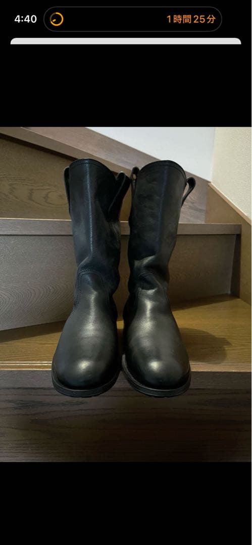 n.d.c. made by hand 本革ブーツ 39 黒　箱、袋付き セール】サイドバックルロングブーツ（ブーツ）｜Nadana（ナダナ）の