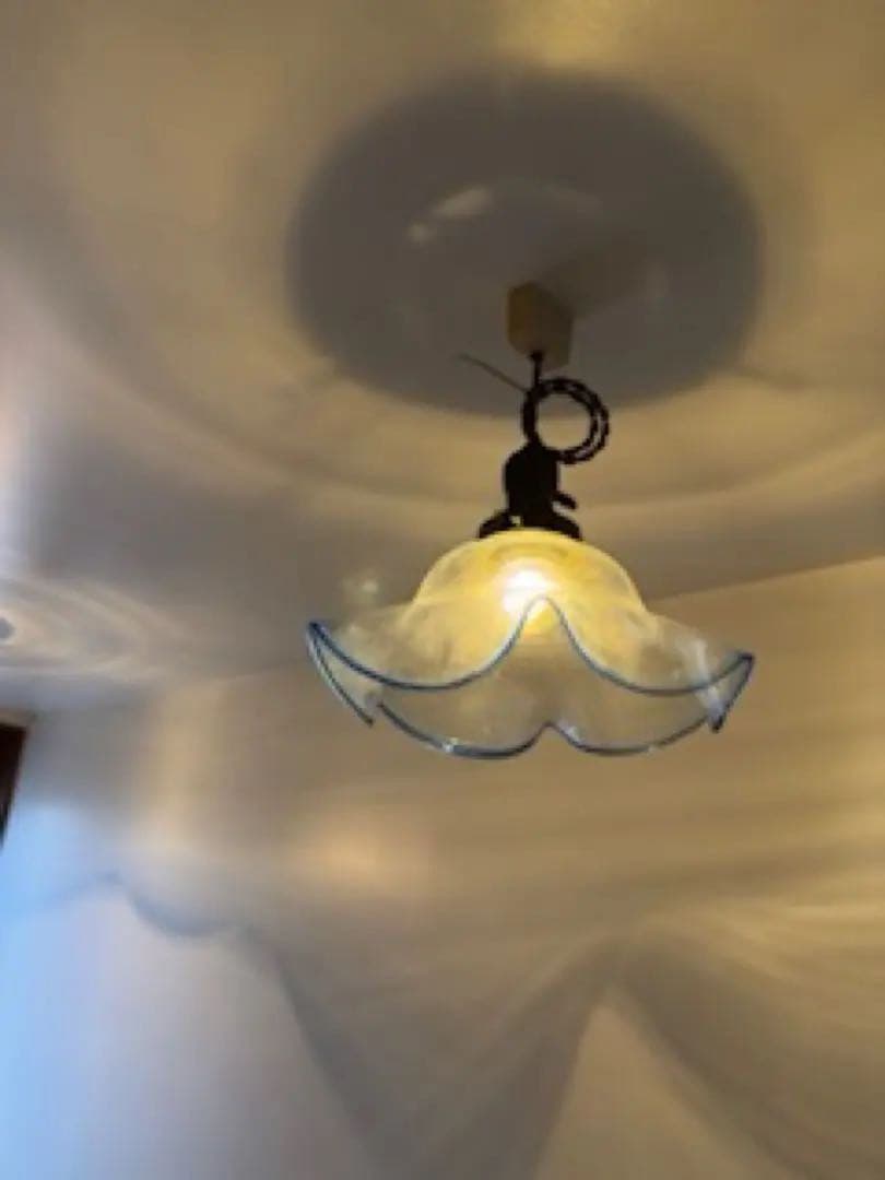 ️⃣プロフ必読❣️10/31迄お値下げ アンティーク ペンダントライト 青