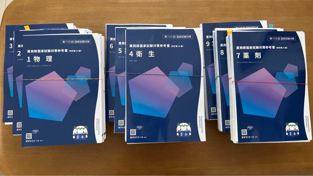 第110回（2024年度）薬剤師国家試験対策参考書（青本） 裁断済 - メルカリ
